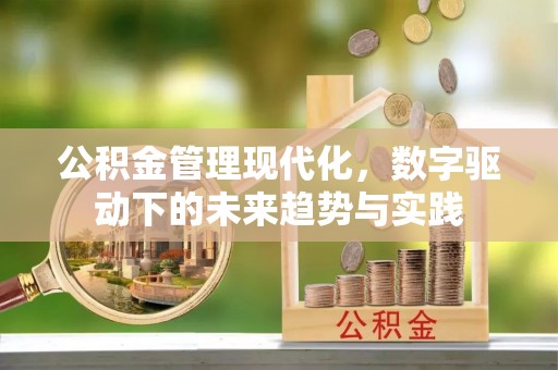 青秀公积金管理现代化，数字驱动下的未来趋势与实践