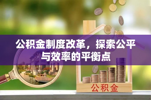 青秀公积金制度改革，探索公平与效率的平衡点