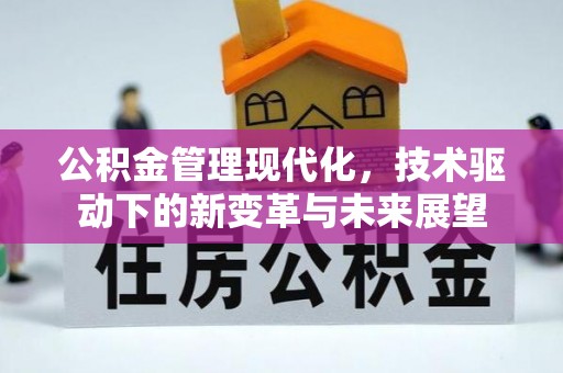 青秀公积金管理现代化，技术驱动下的新变革与未来展望